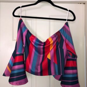 Vici jealous tomato crop top